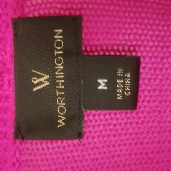Worthington Ladies Open Front Sweater ~ 3/4 Sleeves - Picture 3 of 4